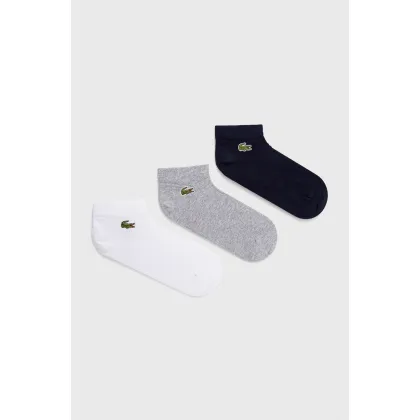 Zdjęcie Lacoste skarpetki (3-pack) RA4183 męskie kolor szary RA4183-5KC