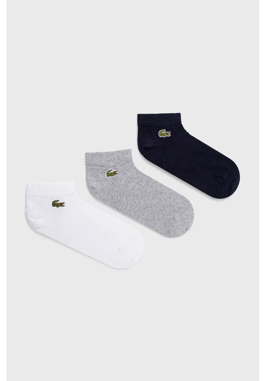 obrazek 1 Lacoste skarpetki (3-pack) RA4183 męskie kolor szary RA4183-5KC