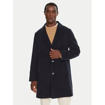 Zdjęcie Tommy Hilfiger Płaszcz wełniany MW0MW36611 Granatowy Regular Fit