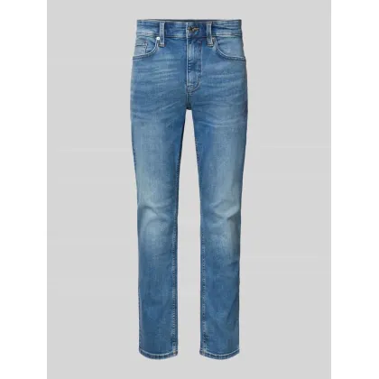 Zdjęcie Jeansy o kroju slim fit ze szwami w kontrastowym kolorze model ‘NELIO’