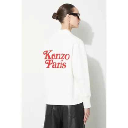 Zdjęcie Kenzo bluza by Verdy Sweat Cardigan damska kolor biały z aplikacją FE52SW1284ME.02