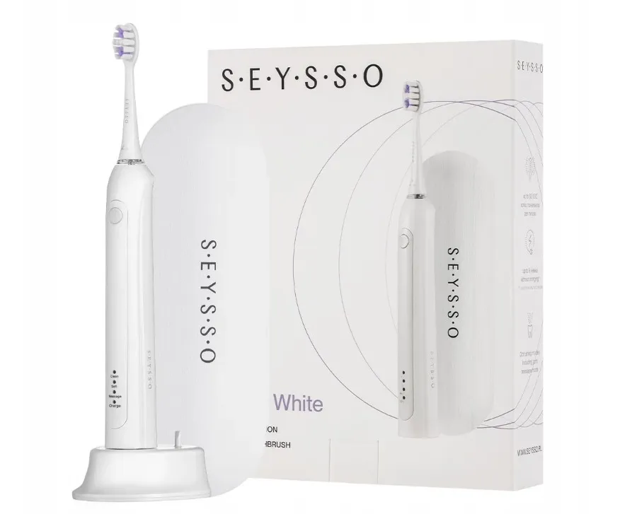 obrazek 1 SEYSSO Carbon SE White Basic SC.ST.005.WHT.2 - Szczoteczka soniczna z etui Seysso