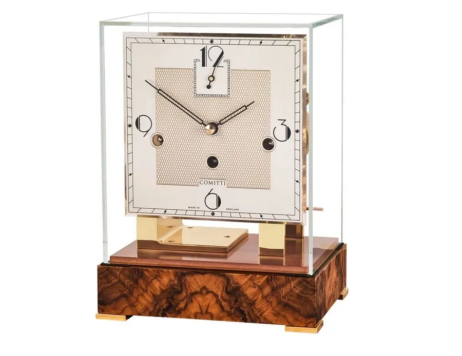 obrazek 2 Piękny zegar The Stratford Burr Walnut na stylowej podstawie