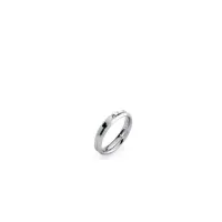 Zdjęcie Obrączka ślubna z koroną z białego złota z diamentem o masie 0,02 ct. 4mm szerokości.