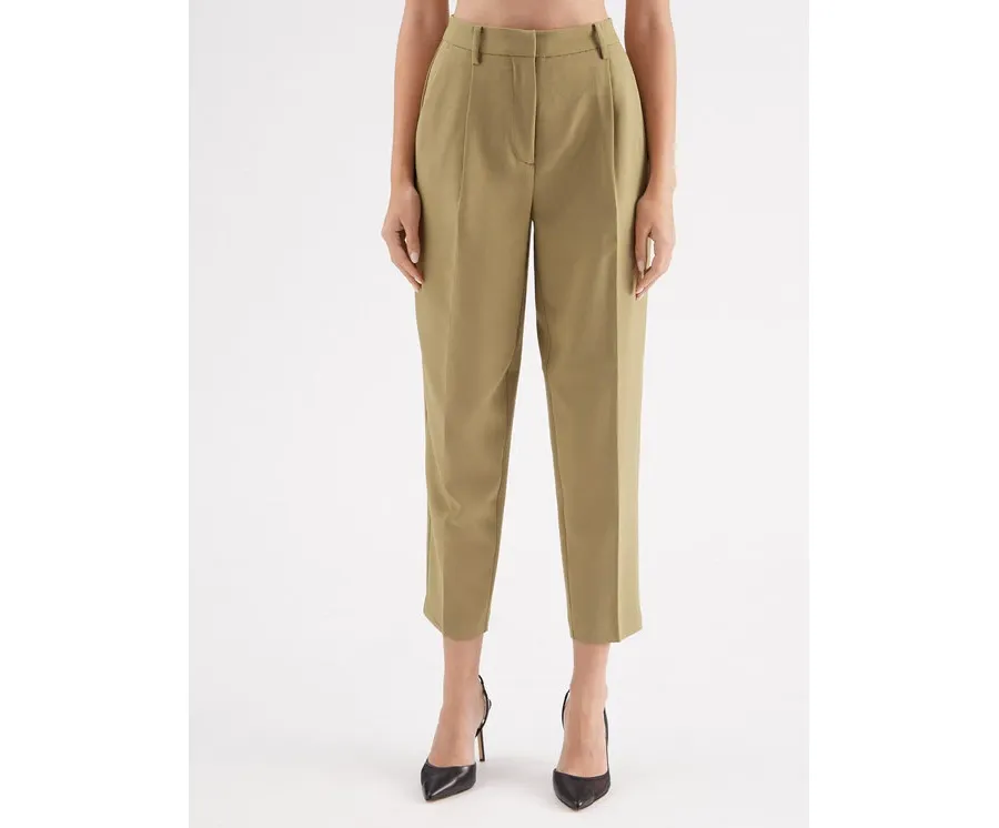 obrazek 1 Bruuns Bazaar Spodnie materiałowe Cindy BBW2393 Zielony Loose Fit