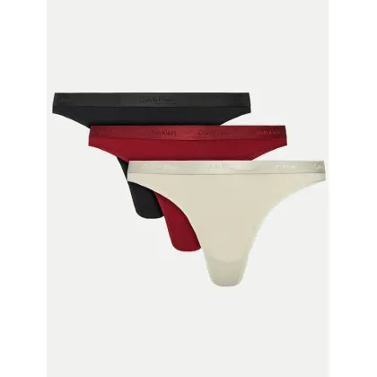 Zdjęcie Calvin Klein Underwear Komplet 3 par stringów Thong 3pk 000QD5244E Kolorowy