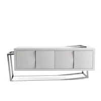 Picture Designer large sideboard made of white lacquered wood