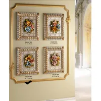 Zdjęcie Obraz ceramiczny z kwiatami - Valle d'oro Patchi