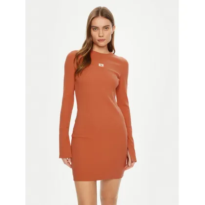Zdjęcie Calvin Klein Jeans Sukienka codzienna J20J225112 Pomarańczowy Slim Fit