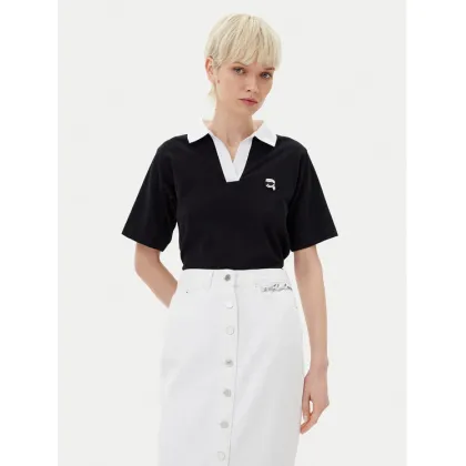 Zdjęcie KARL LAGERFELD Polo A2W17111 Czarny Regular Fit