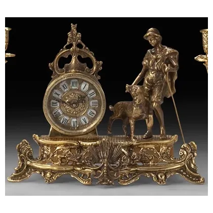 Picture Ornamental Italian bronze clock
