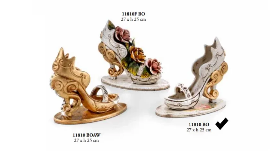 obrazek 1 Ceramiczny, zdobiony pantofelek - Valle d'oro Patchi