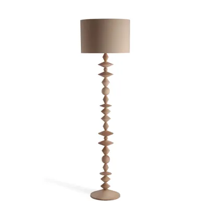 Zdjęcie Klasyczna jesionowa lampa wolnostojąca ABACUS do salonu