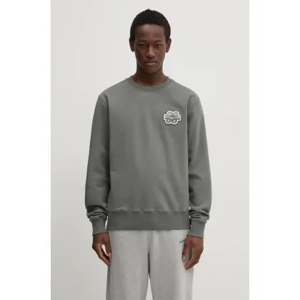 Zdjęcie Filling Pieces bluza bawełniana Gowtu Gun kolor szary z aplikacją 74533926002
