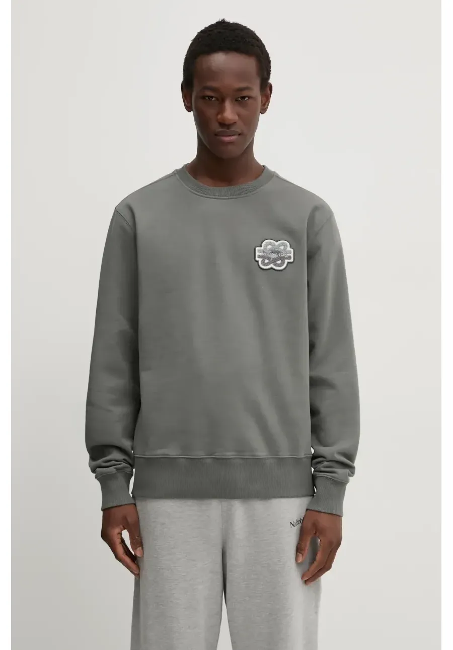 obrazek 1 Filling Pieces bluza bawełniana Gowtu Gun kolor szary z aplikacją 74533926002