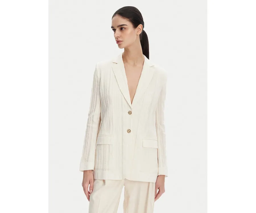 obrazek 1 TWINSET Marynarka 251TT2140 Écru Slim Fit