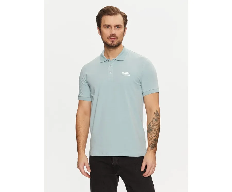 obrazek 1 KARL LAGERFELD Polo 745088 551235 Błękitny Regular Fit