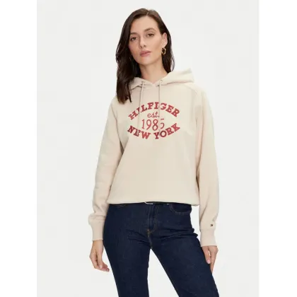 Zdjęcie Tommy Hilfiger Bluza Varsity WW0WW42098 Beżowy Regular Fit