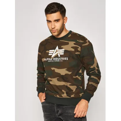 Zdjęcie Alpha Industries Bluza Basic 178302C Zielony Regular Fit