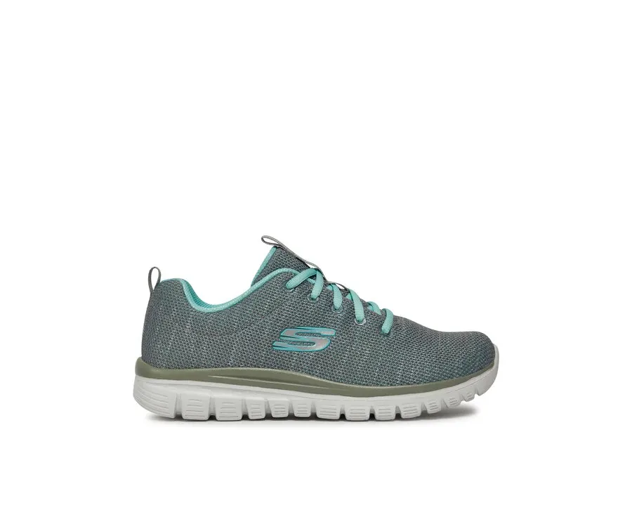 obrazek 1 Skechers Sneakersy Twisted Fortune 12614/GYMN Szary