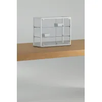 Picture Stylish counter display cabinet with white aluminum profiles
