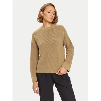 Zdjęcie Tommy Hilfiger Sweter WW0WW40751 Beżowy Regular Fit