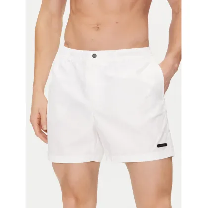 Zdjęcie Calvin Klein Swimwear Szorty kąpielowe KM0KM00943 Biały Regular Fit