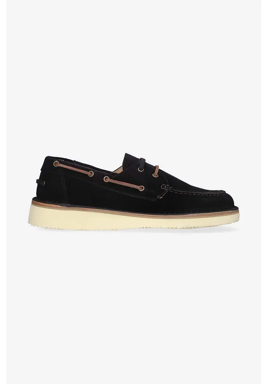 obrazek 1 Astorflex mokasyny zamszowe Mocassino Allacciato męskie kolor czarny BOATFLEX.724-MATTONE