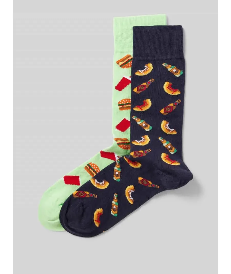 obrazek 1 Skarpety z wyhaftowanym motywem w zestawie 2 szt.