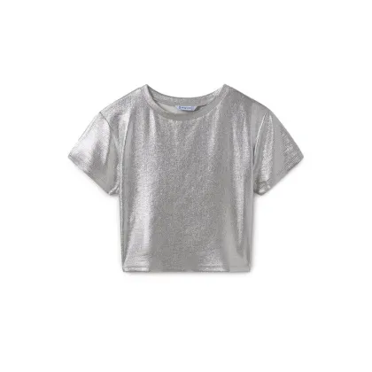 Zdjęcie Mayoral T-Shirt 6027 Srebrny Regular Fit