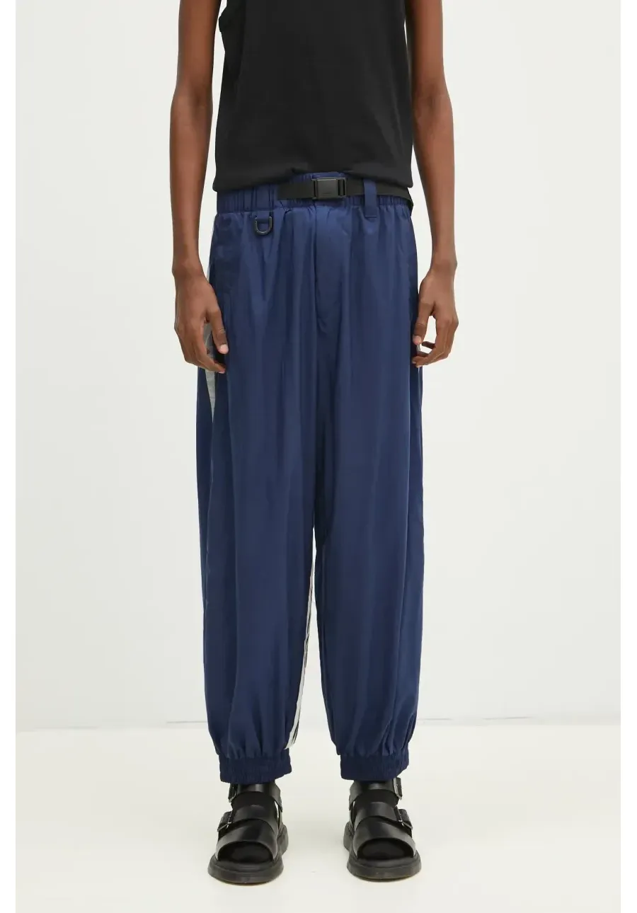 obrazek 1 Y-3 spodnie dresowe 3-Stripes Nylon Shell Pant męskie kolor granatowy gładkie JM7789