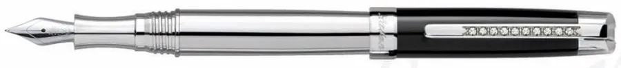 picture 1 ST-F928-OBK Fountain pen STERLING SILVER 925