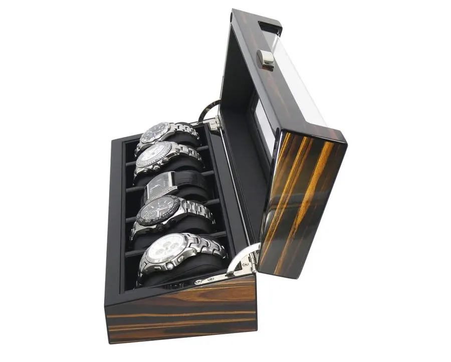 obrazek 7 Piękne etui na 5 zegarków od angielskiego producenta - 36x22,5x14 cm