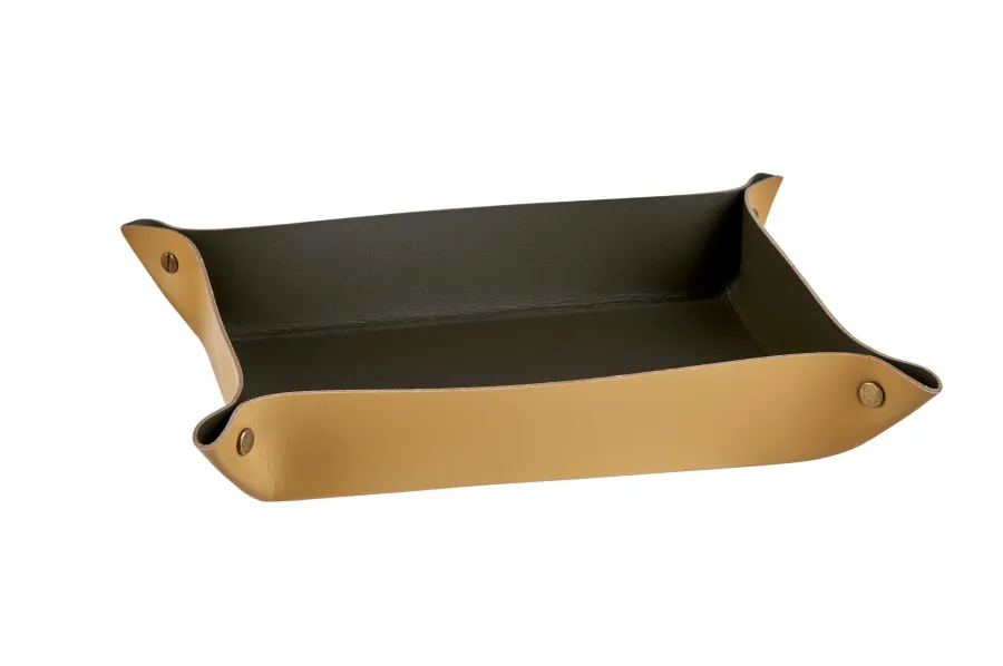 obrazek 1 Ekskluzywna tacka na drobiazgi w kolorze żółtym musztardowym