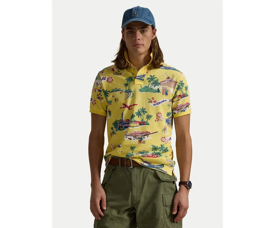 obrazek 1 Polo Ralph Lauren Polo 710963485001 Żółty Custom Slim Fit