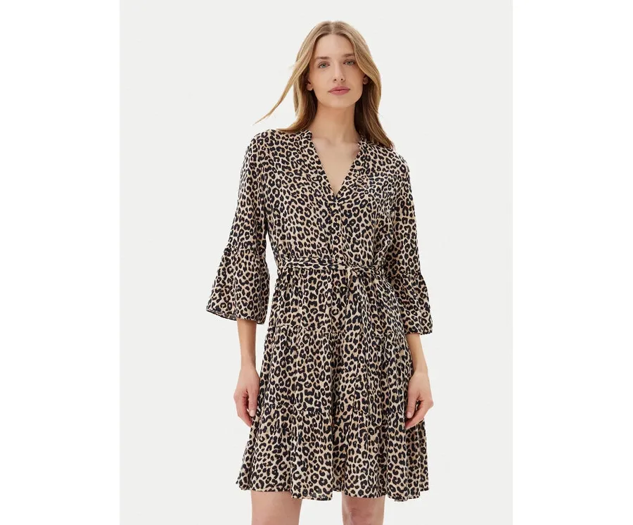 obrazek 1 Vero Moda Sukienka codzienna Melba 10329936 Brązowy Loose Fit