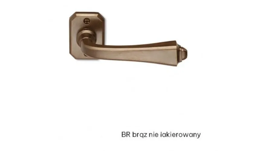 obrazek 3 Antyczna klamka drzwiowa Bellagio z mosiądzu
