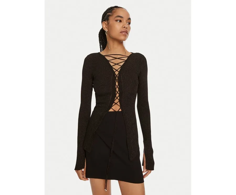 obrazek 1 Patrizia Pepe Bluzka 8K0207 K1QZA K250 Czarny Slim Fit