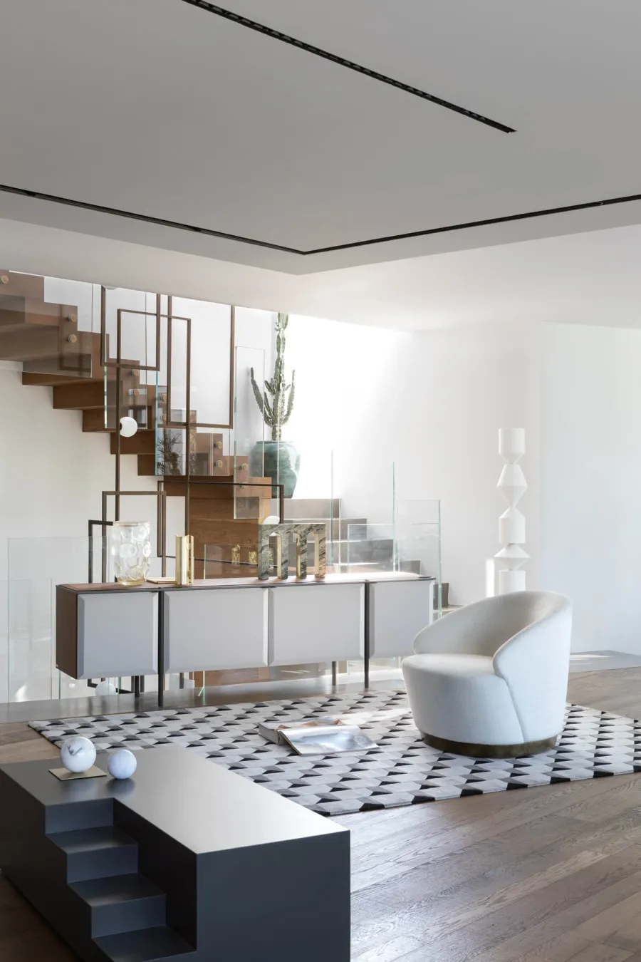 obrazek 4 Wspaniały modernistyczny kredens do salonu - prosto z Włoch