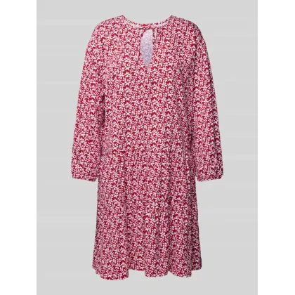 Zdjęcie Sukienka mini z kwiatowym nadrukiem na całej powierzchni model ‘CALUSA BEACH’