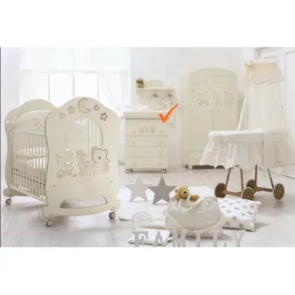 Zdjęcie Luksusowa komoda w kolorze kości słoniowej - Italbaby