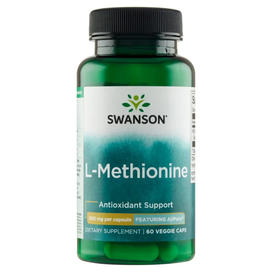 obrazek 1 Swanson Ajipure L-Metionina 500 mg Kapsułki