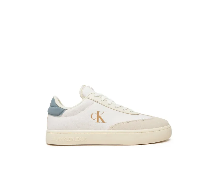 obrazek 1 Calvin Klein Jeans Sneakersy Classic Cupsole Low Mix Mg YM0YM01169 Écru