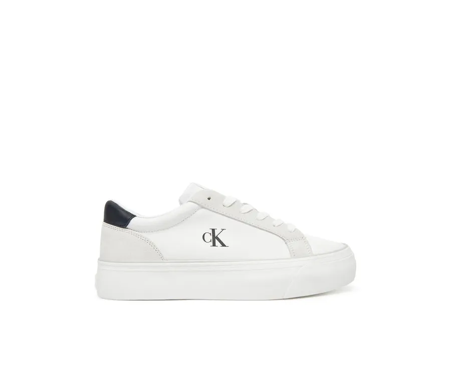 obrazek 1 Calvin Klein Jeans Tenisówki Vulc Flatform Mg Nylon Mix YW0YW01896 Biały