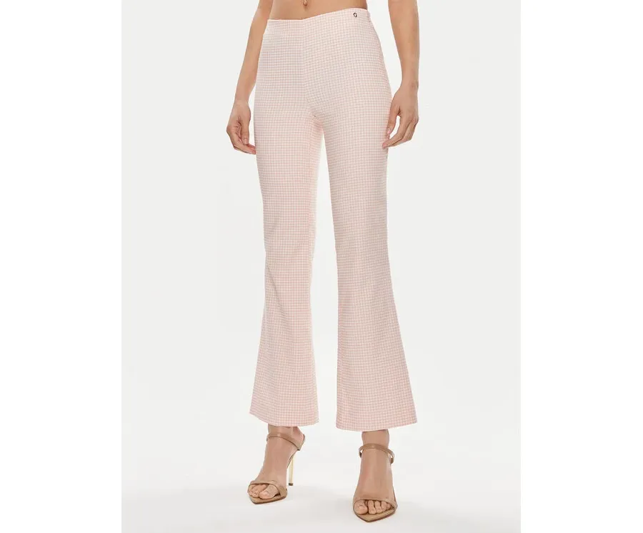 obrazek 1 Guess Spodnie materiałowe Ornella W4GB18 WG492 Różowy Regular Fit