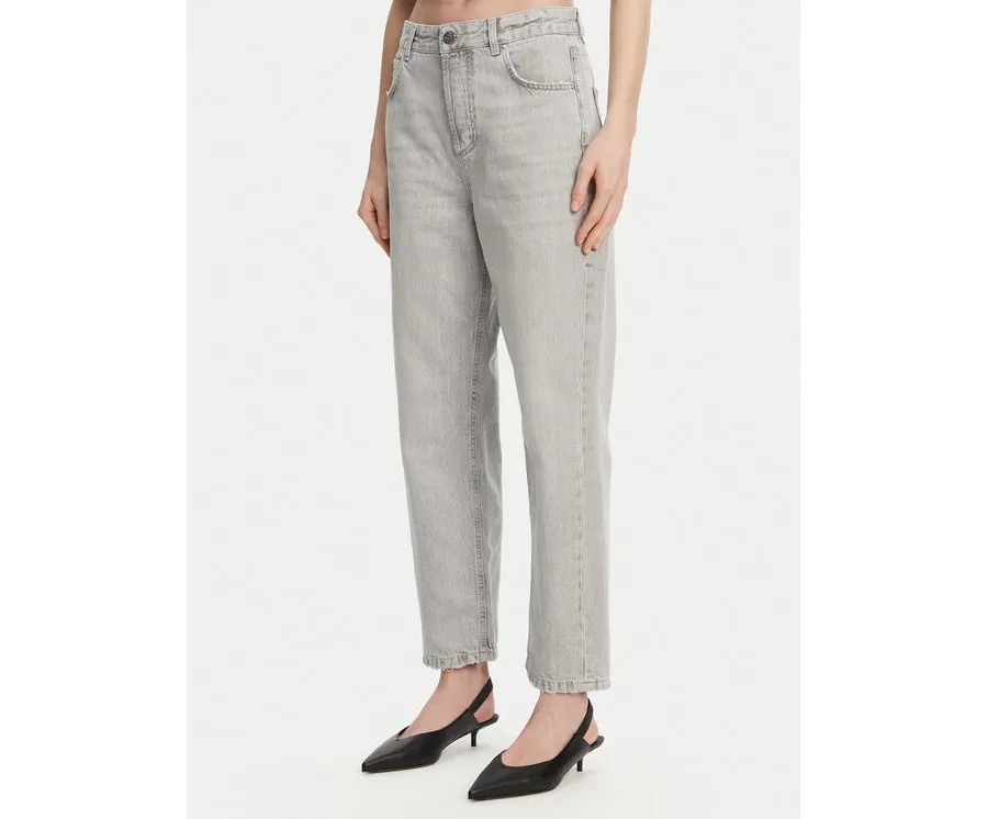 obrazek 1 Marella Jeansy Tomboy 2513181044 Szary Straight Fit