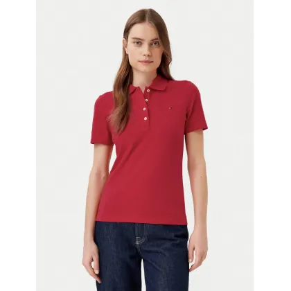 Zdjęcie Tommy Hilfiger Polo 1985 WW0WW43225 Czerwony Slim Fit