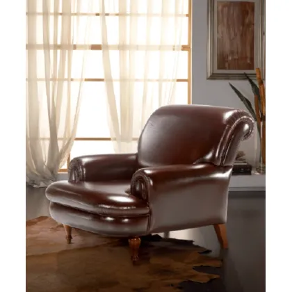 Zdjęcie Wyjątkowy fotel skórzany chesterield