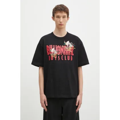 Zdjęcie Billionaire Boys Club t-shirt bawełniany Duck Embroidered męski kolor czarny z nadrukiem B24464