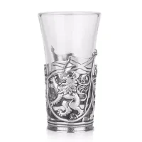 Zdjęcie Kieliszek do shotów z uchwytem z przedstawieniem lwa – stylowy prezent